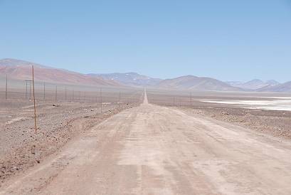Piste auf dem Altiplano ...