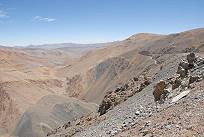 Abfahrt zum Meer, Hhenunterschied hier 1.000 m ...