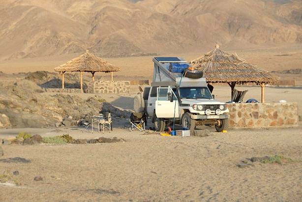 Endlich wieder ein Stellplatz am Meer ...