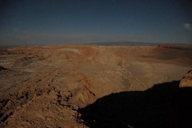 Valle de Luna bei Vollmond ...