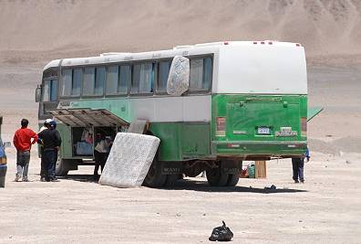 Kleiner Grenzverkehr zwischen Chile und Bolivien ...