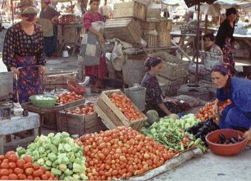 Markt in Kasachstan ...