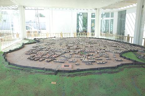 Modell der mauerumspannten Altstadt