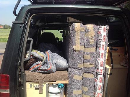 Zicke beladen, links ein kleines Eck fr mich ...