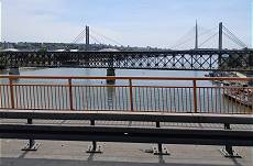 Die Sava 2 km vor Mndung in die Donau