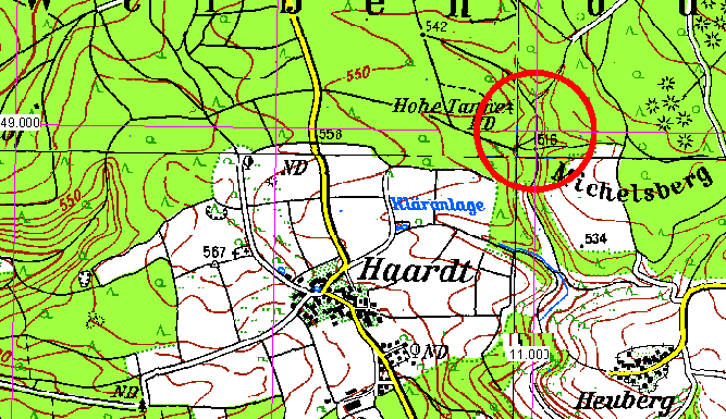 Die TOP 50 zeigen: Gesuchter Punkt liegt auf einem Waldweg ... Die TOP 50 zeigen: Gesuchter Punkt liegt auf einem Waldweg ...