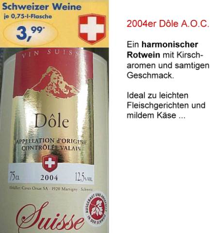 Aus dem ALDI-Angebot: 2004er "Dle" ...