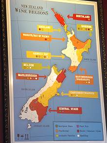 Die Weinregionen Neuseelands