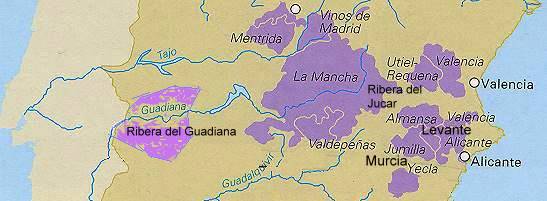 Weinregionen Mittelspaniens
