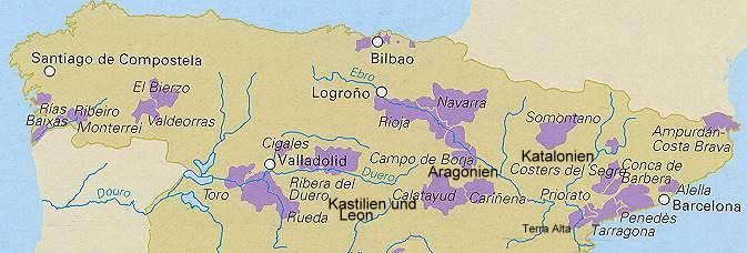 Weinregionen Nordspaniens
