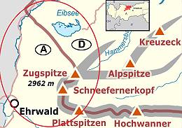 Österreich 2019. Karte: Überarbeiteter Ausschnitt Wikipedia