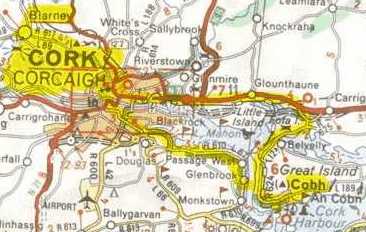 Landkarte Glengarriff, Cork City, Blarney, Cobh